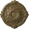Ekena Millwork Hamilton Ceiling Medallion (Canopies up to 3 3/4"), 17 3/8"OD x 1 3/4"P, Mississippi Mud Crackle CM17HAMMC - alternate 1
